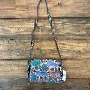 Aimee Kestenberg Bali Snakeskin Leather Crossbody Purse